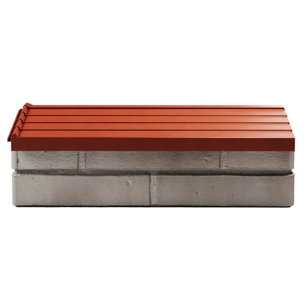 Парапет Zking Бона ХайТек Красный с посадкой на 1 кирпич (200/225/255мм) в Санкт-Петербурге фото