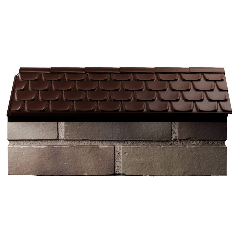 Парапет Zking Эльбрус Коричневый с посадкой на 1 кирпич (255мм) в Санкт-Петербурге фото