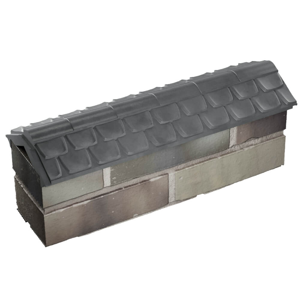 Парапет Zking Эльбрус Серый с посадкой на 0.5 кирпича (130мм) в Санкт-Петербурге фото