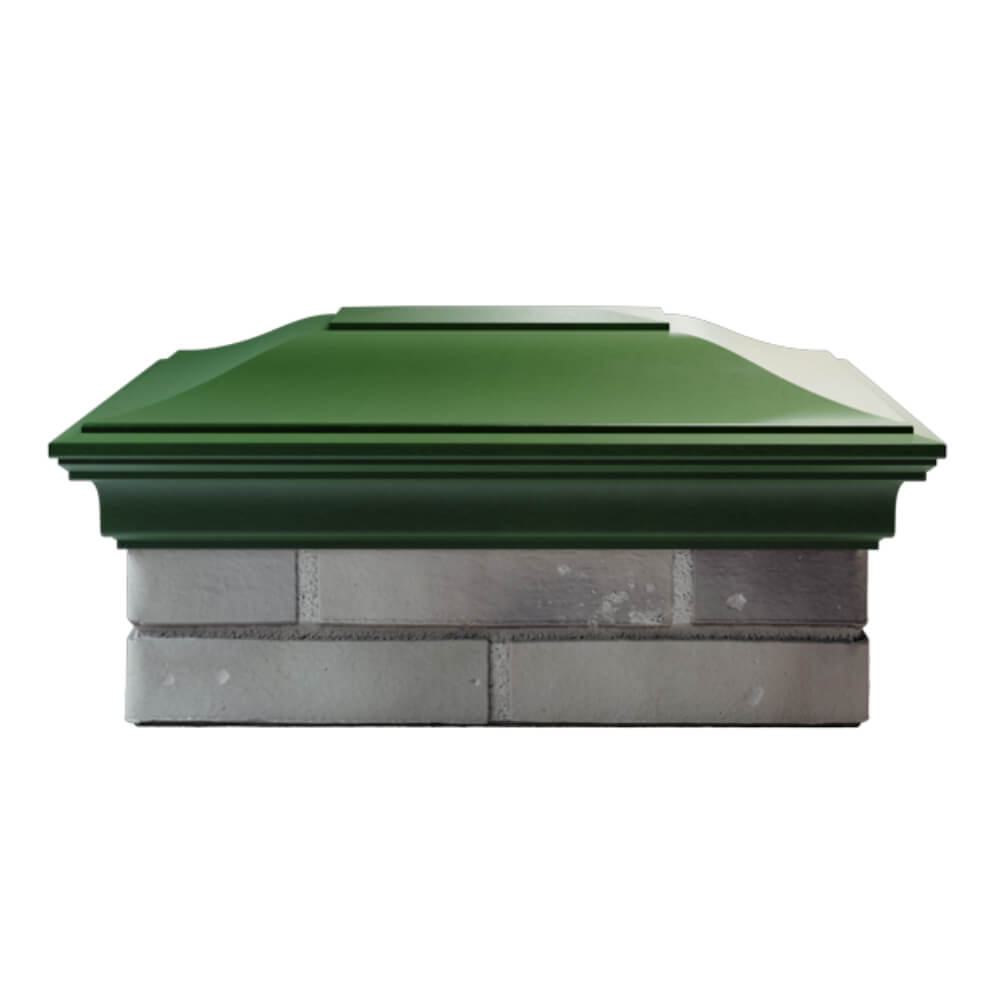 Колпак Zking Монблан Зеленый на столб 2х1.5 кирпича (515х385мм) в Санкт-Петербурге фото