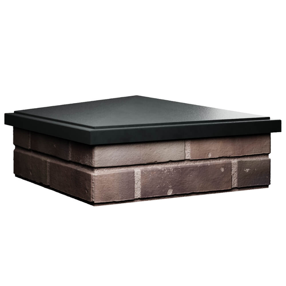 Колпак Zking БонаМоно Черный на столб 2х2 кирпича (515х515, 530х530мм) в Санкт-Петербурге фото