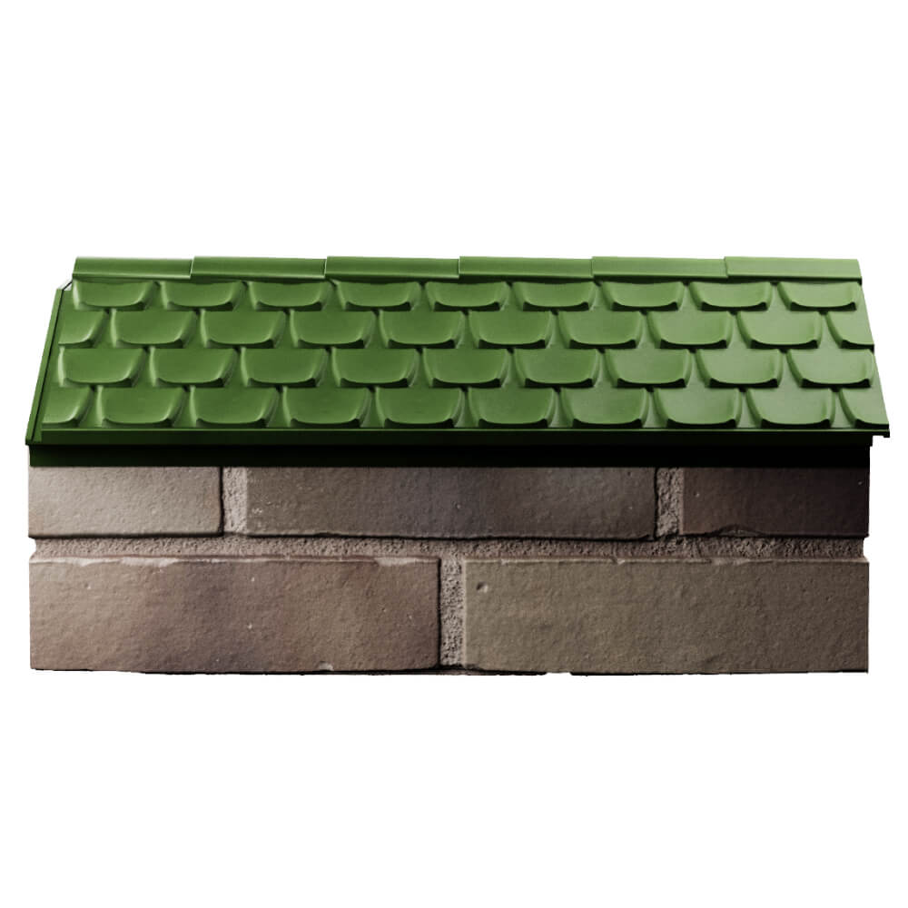 Парапет Zking Эльбрус Зеленый с посадкой на 1 кирпич (255мм) в Санкт-Петербурге фото