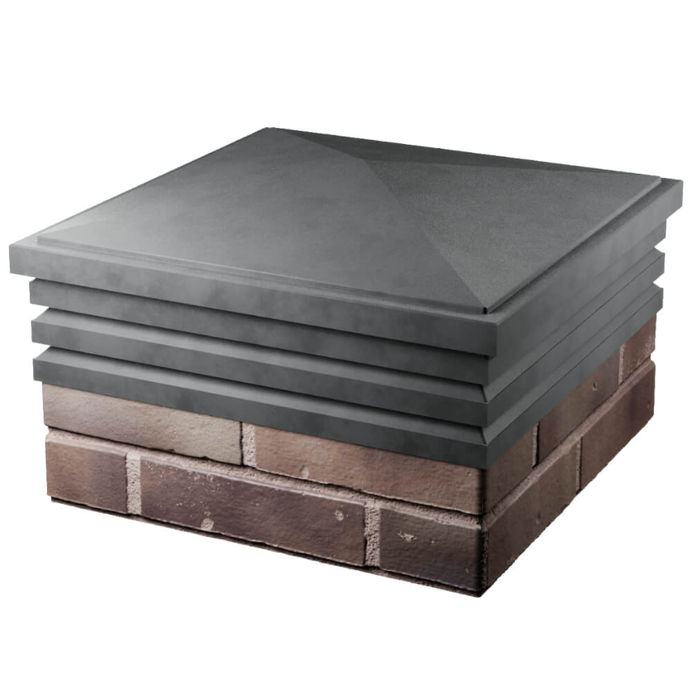 Колпак Zking Бона ХайТек Серый на столб 2х2 кирпича (513х513мм) в Санкт-Петербурге фото