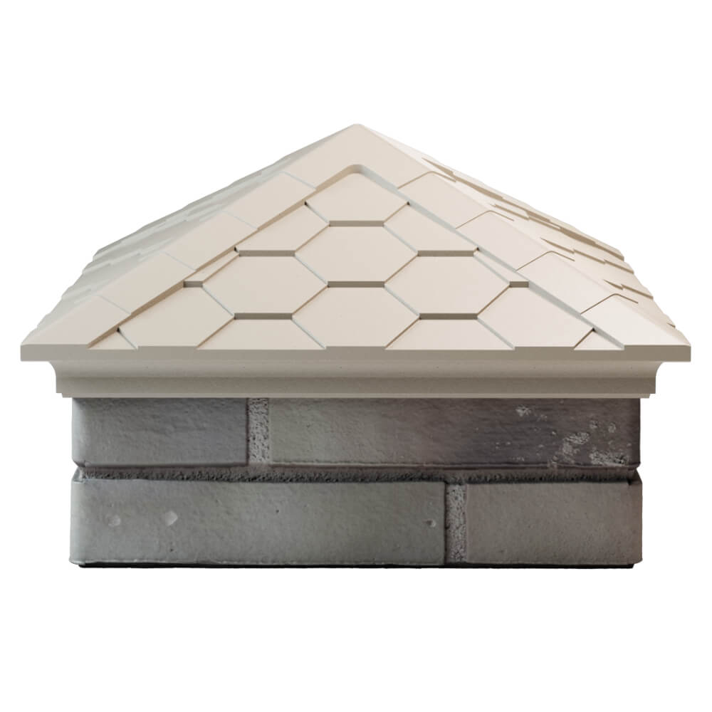 Колпак Zking Эверест Бежевый на столб 1.5х1.5 кирпича (390х390мм) Санкт-Петербург фото