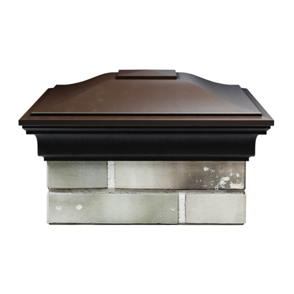 Колпак Zking Монблан Коричневый на столб 1.5х1.5 еврокирпича 0.7НФ (355х355мм) Санкт-Петербург фото