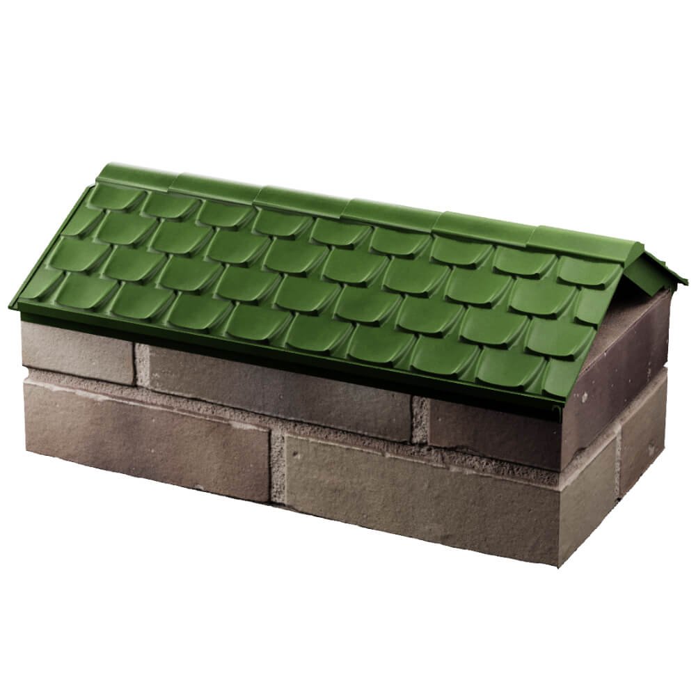 Парапет Zking Эльбрус Зеленый с посадкой на 1 кирпич (255мм) в Санкт-Петербурге фото