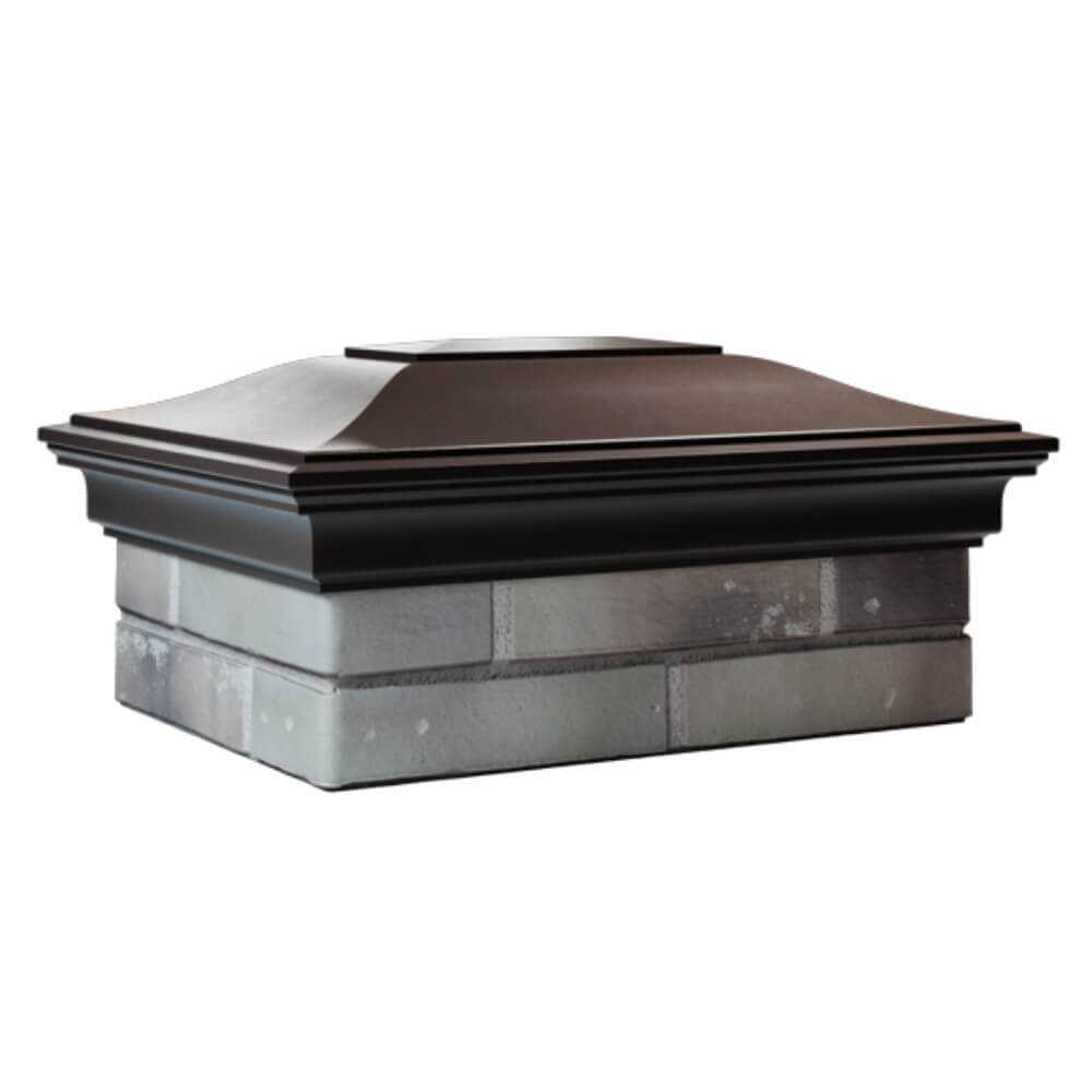 Колпак Zking Монблан Коричневый на столб 2х1.5 кирпича (515х385мм) в Санкт-Петербурге фото