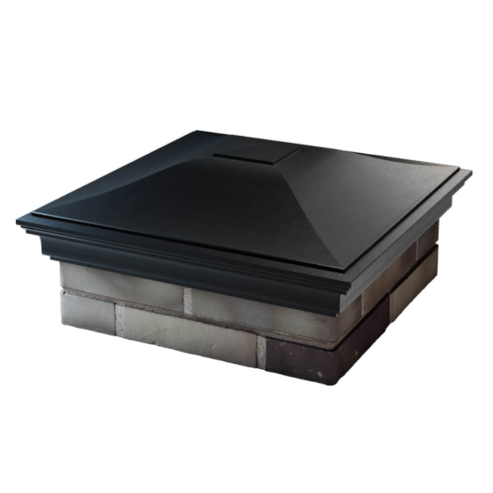 Колпак Zking Монблан Черный на столб 2х2 кирпича (515х515мм) в Санкт-Петербурге фото