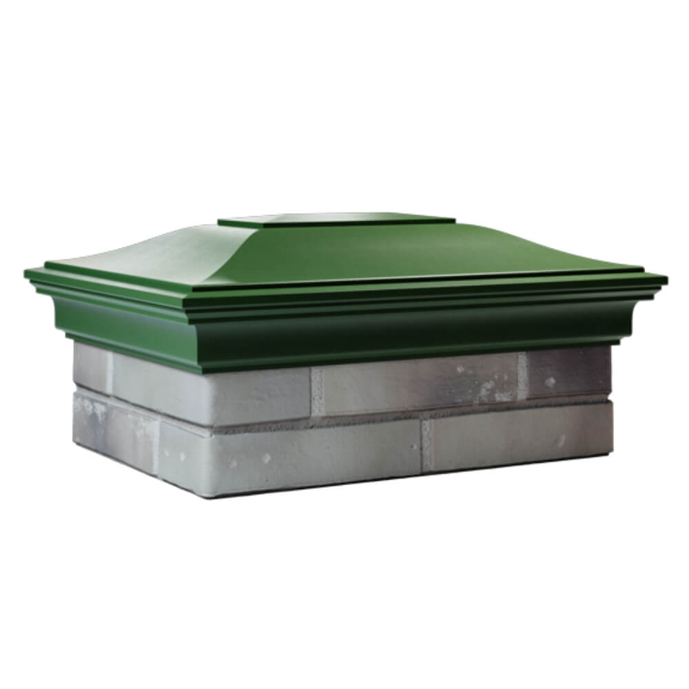 Колпак Zking Монблан Зеленый на столб 2х1.5 кирпича (515х385мм) в Санкт-Петербурге фото