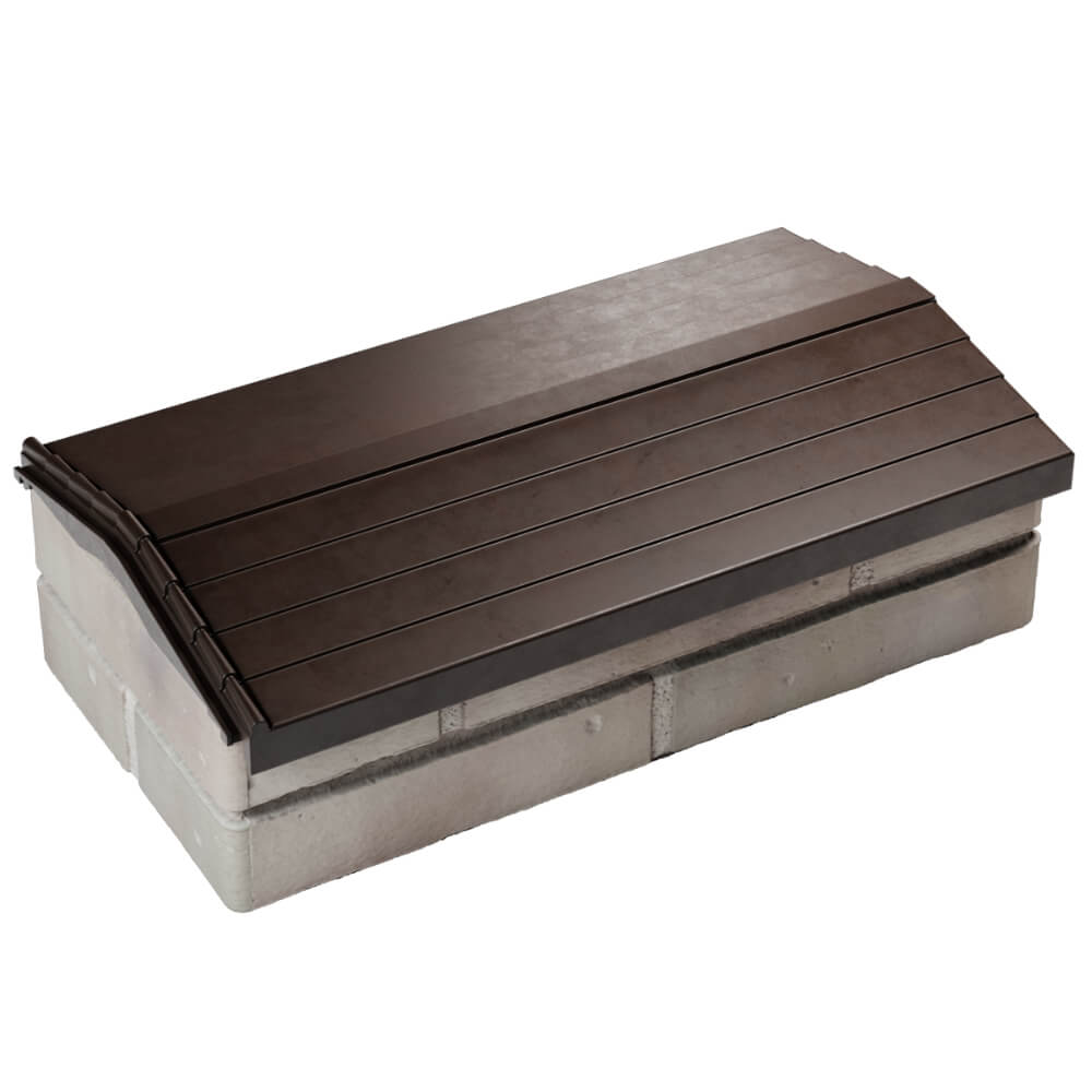 Парапет Zking Бона ХайТек Коричневый с посадкой на 1 кирпич (200/225/255мм) в Санкт-Петербурге фото