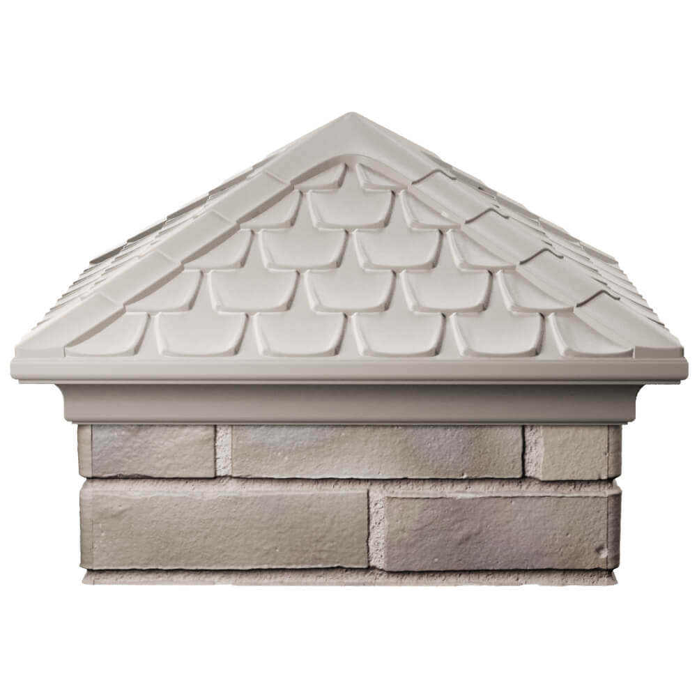 Колпак Zking Эльбрус Бежевый на столб 1.5х1.5 кирпича (385х385мм) Санкт-Петербург фото