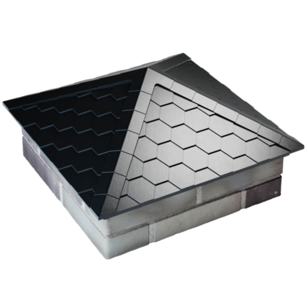 Колпак Zking Эверест Черный на столб 2х2 кирпича (535х535мм) Санкт-Петербург фото