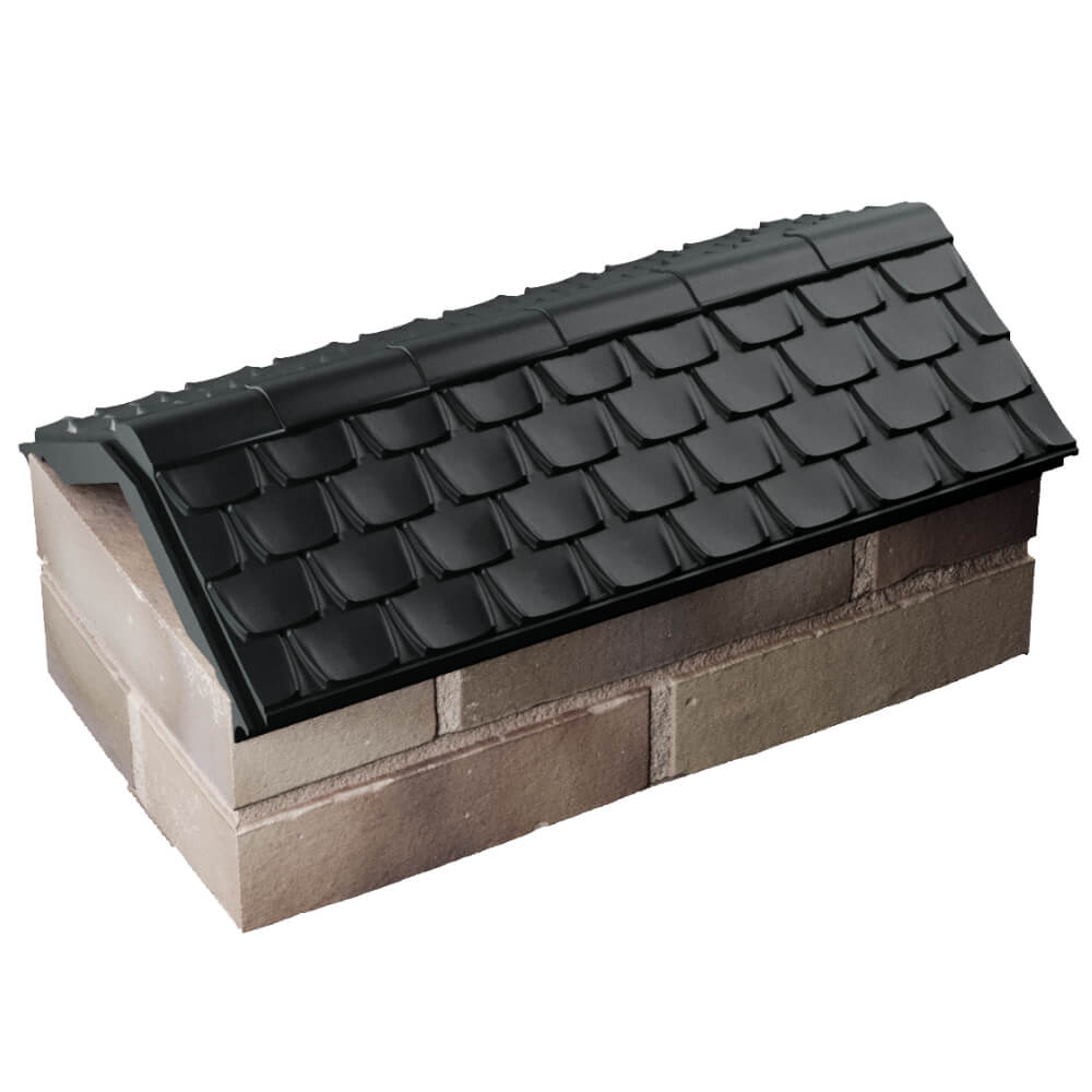 Парапет Zking Эльбрус Черный с посадкой на 1 кирпич (255мм) в Санкт-Петербурге фото