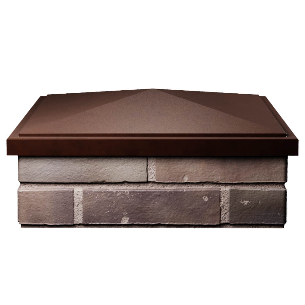 Колпак Zking БонаМоно Коричневый на столб 2х2 кирпича (515х515, 530х530мм) Санкт-Петербург фото