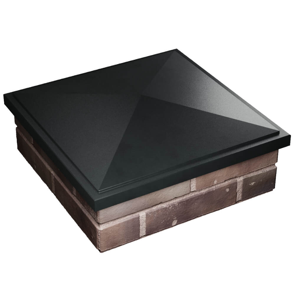 Колпак Zking БонаМоно Черный на столб 2х2 кирпича (515х515, 530х530мм) в Санкт-Петербурге фото