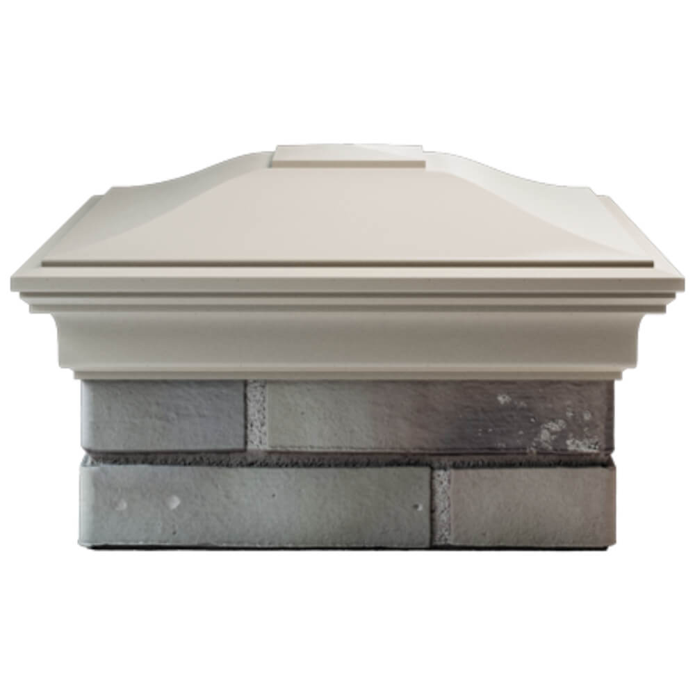 Колпак Zking Монблан Бежевый на столб 1.5х1.5 кирпича (385х385мм) Санкт-Петербург фото