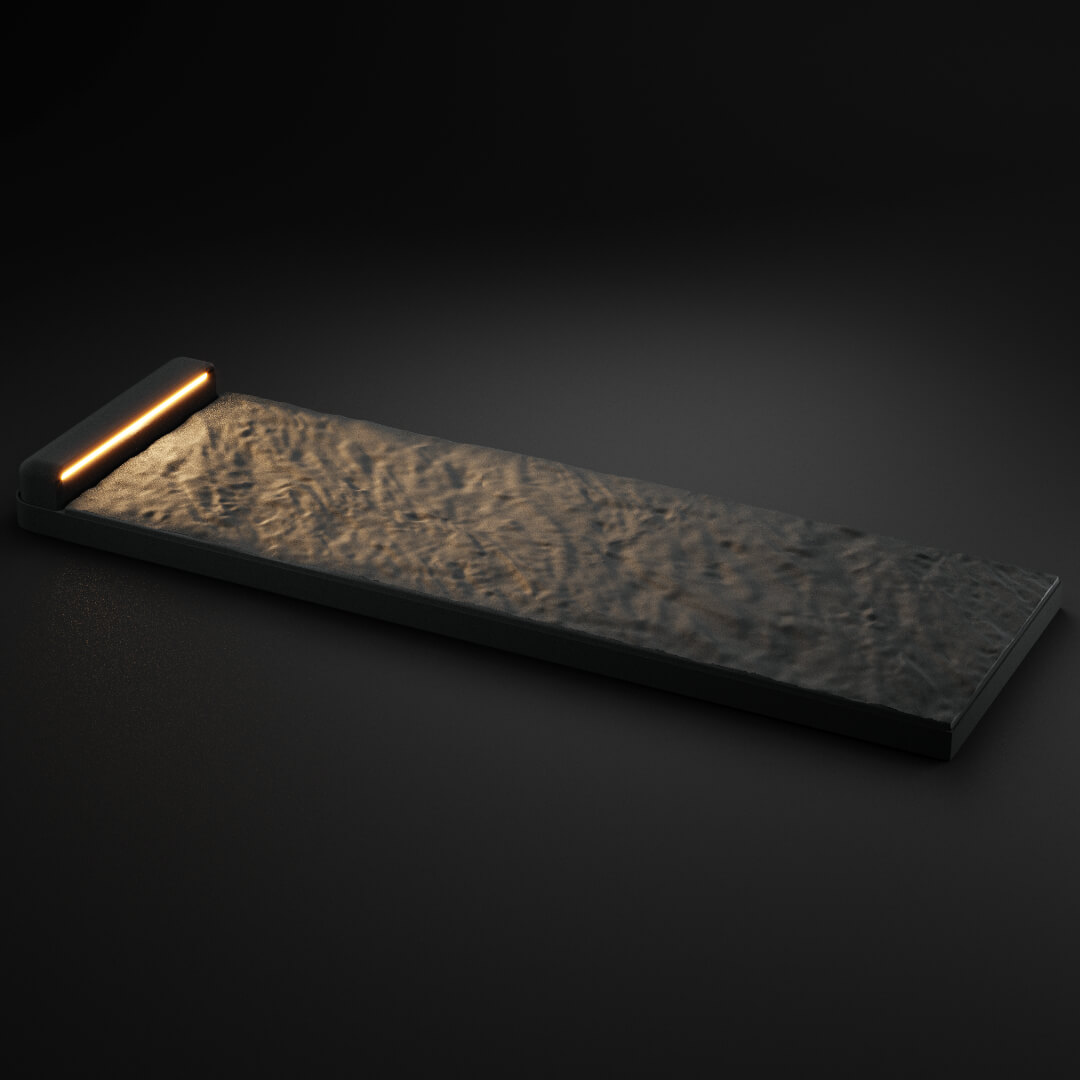 LED Светильник для шаговой плиты STONE Графитовый Серый 330х75х98мм в Санкт-Петербурге фото