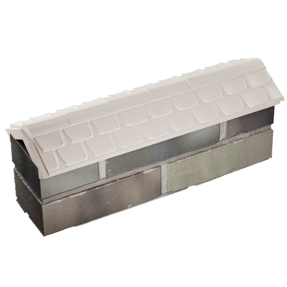 Парапет Zking Эльбрус Бежевый с посадкой на 0.5 кирпича (130мм) в Санкт-Петербурге фото