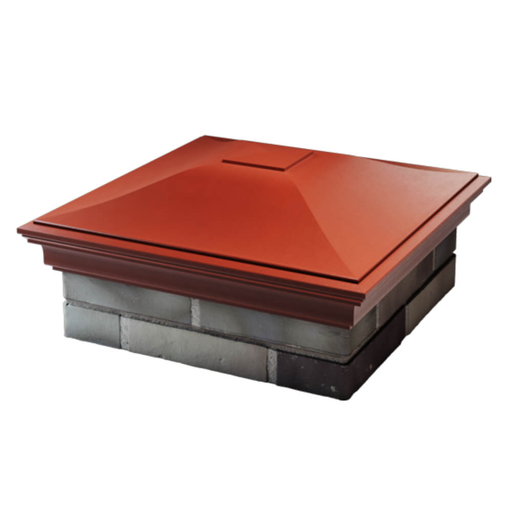 Колпак Zking Монблан Красный на столб 2х2 кирпича (515х515мм) в Санкт-Петербурге фото