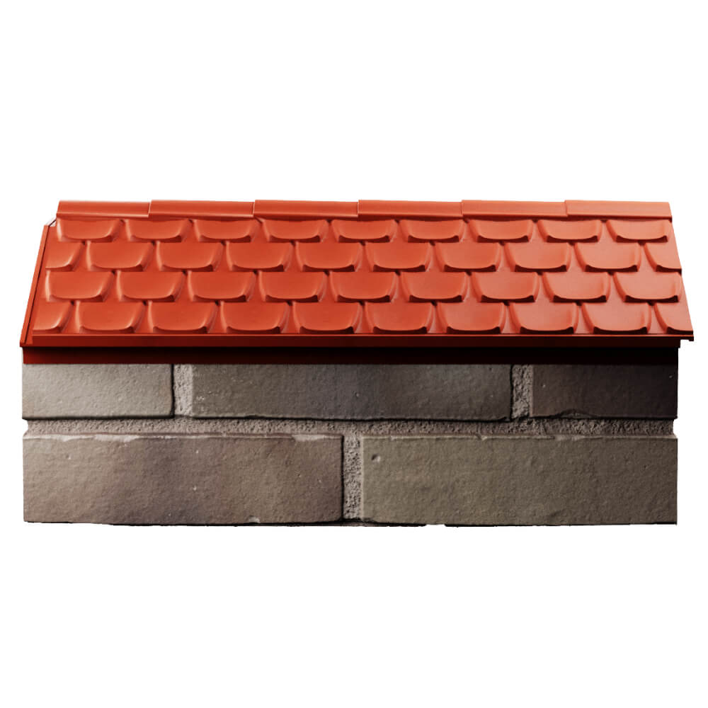 Парапет Zking Эльбрус Красный с посадкой на 1 кирпич (255мм) в Санкт-Петербурге фото