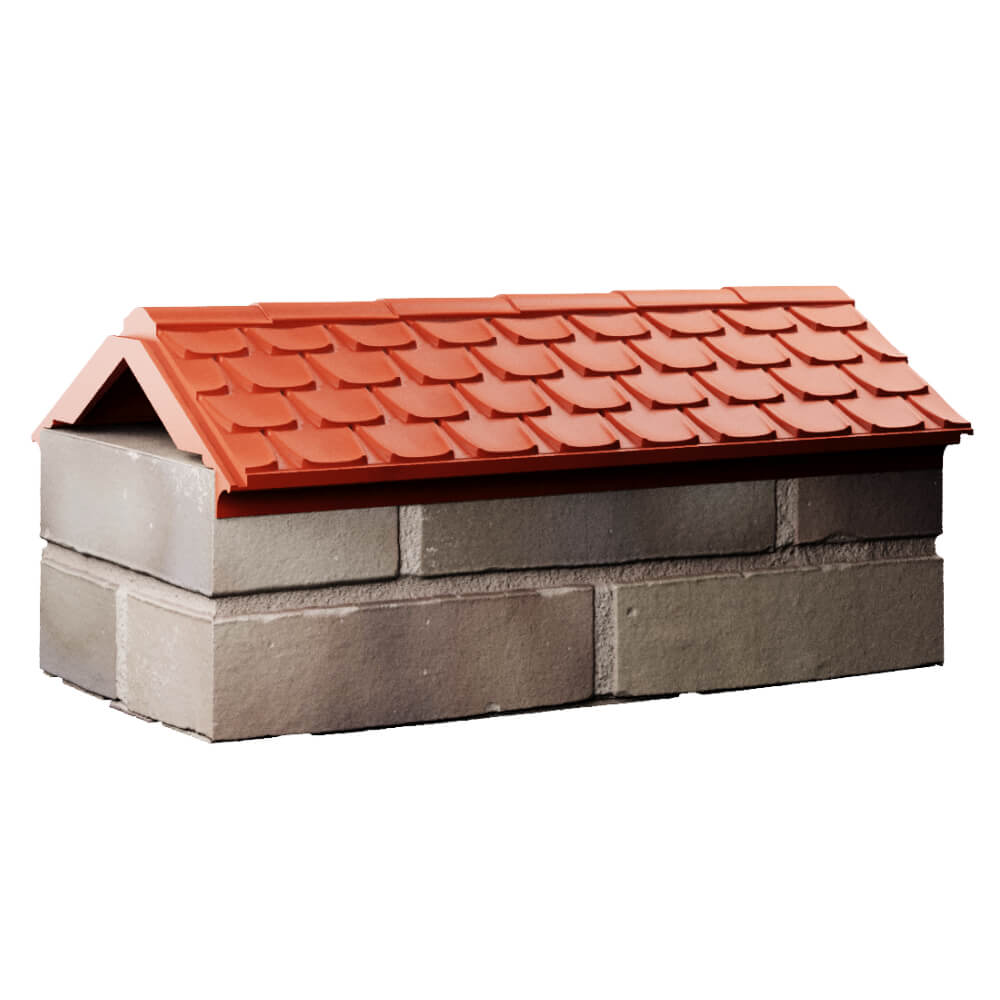 Парапет Zking Эльбрус Красный с посадкой на 1 кирпич (255мм) Санкт-Петербург фото