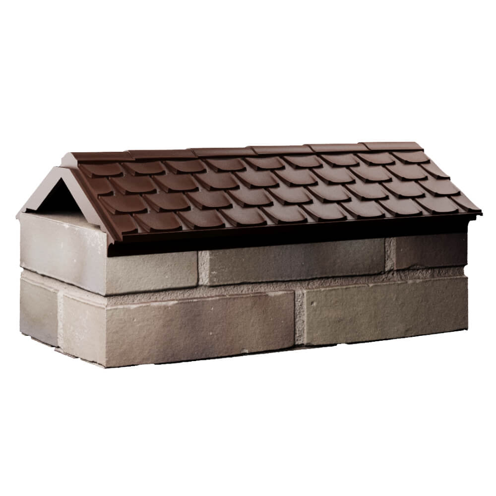 Парапет Zking Эльбрус Коричневый с посадкой на 1 кирпич (255мм) Санкт-Петербург фото