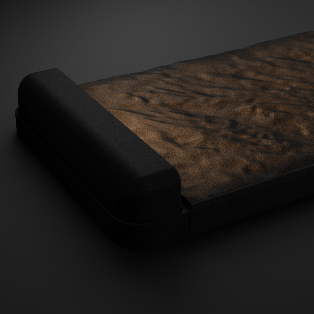 LED Светильник для шаговой плиты STONE Черный Сланец 330х75х98мм в Санкт-Петербурге фото