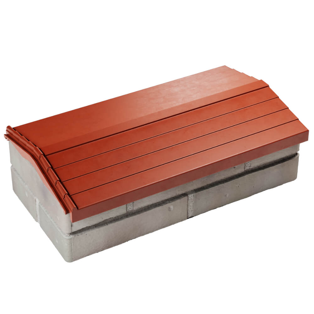 Парапет Zking Бона ХайТек Красный с посадкой на 1 кирпич (200/225/255мм) в Санкт-Петербурге фото