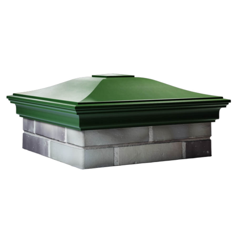 Колпак Zking Монблан Зеленый на столб 2х2 кирпича (515х515мм) в Санкт-Петербурге фото