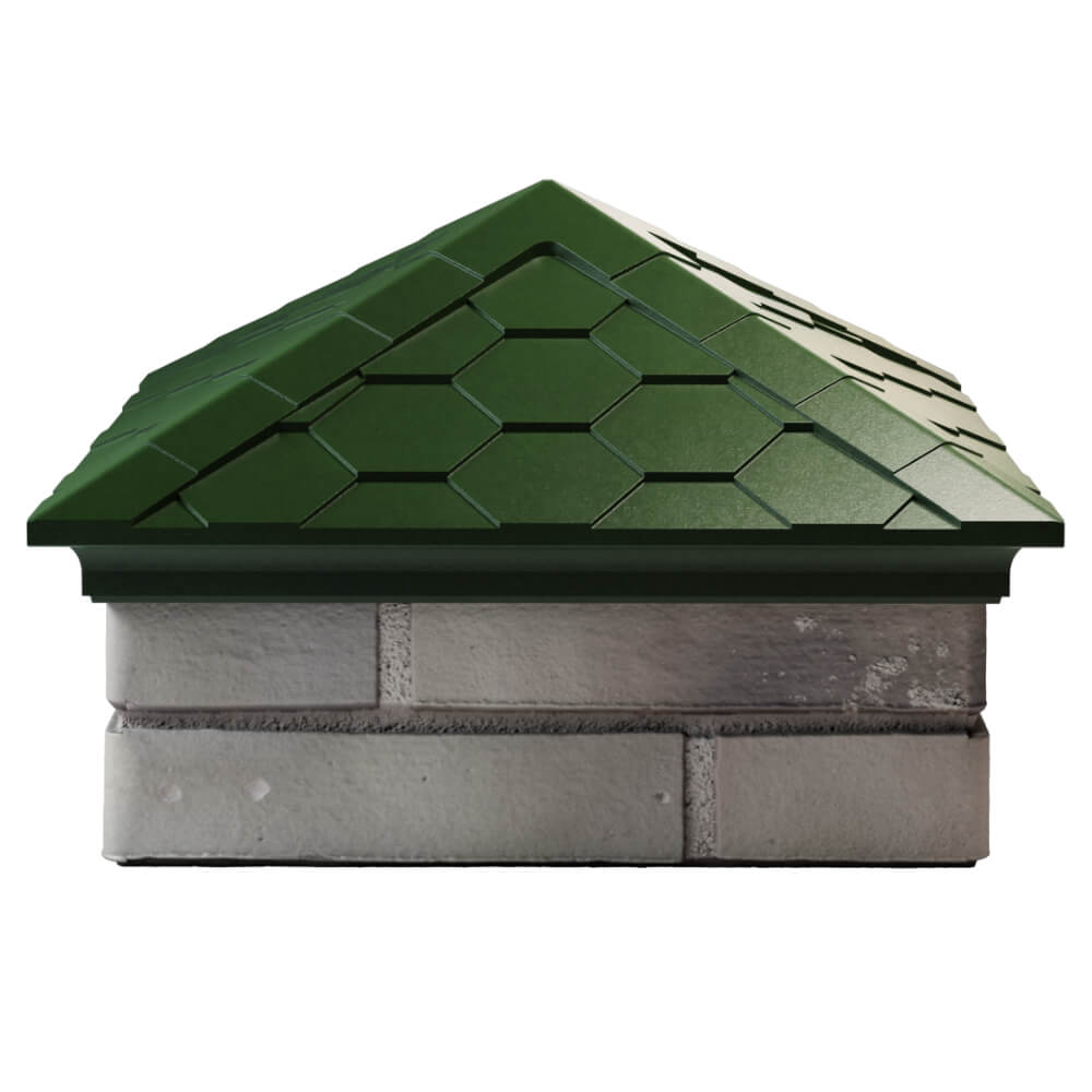 Колпак Zking Эверест Зеленый на столб 1.5х1.5 кирпича (390х390мм) Санкт-Петербург фото